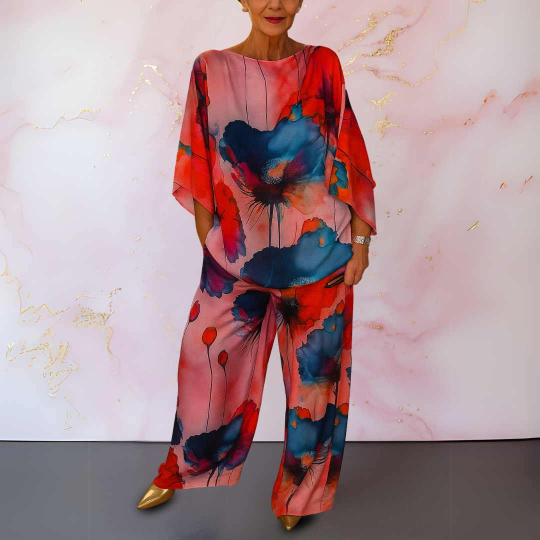 Maelora | Two-Piece Satin Set for Women