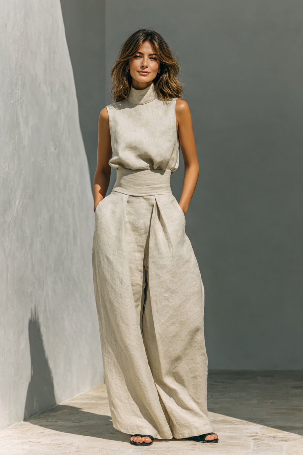 Maria | Tank Top & Wide Trousers Set