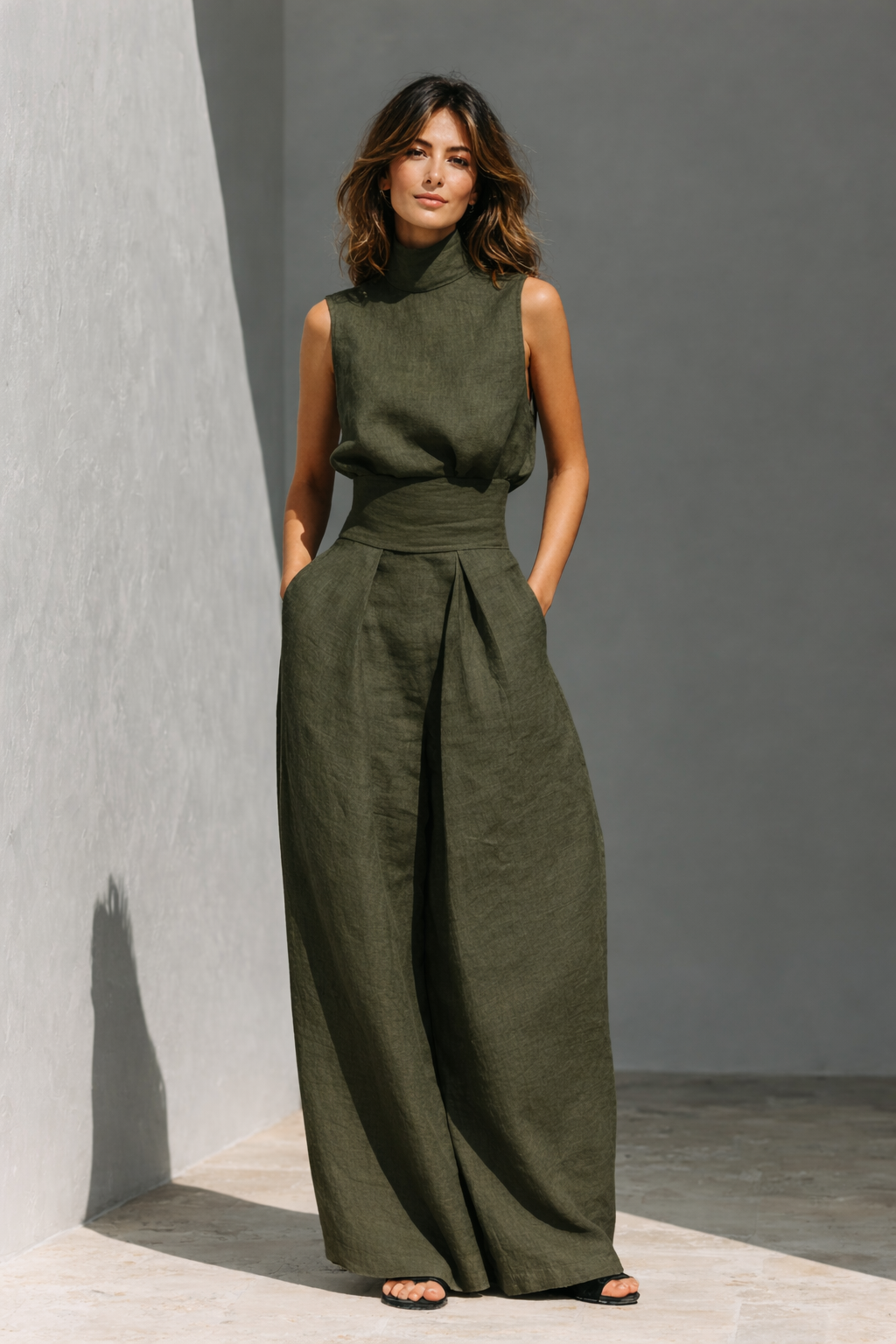 Maria | Tank Top & Wide Trousers Set