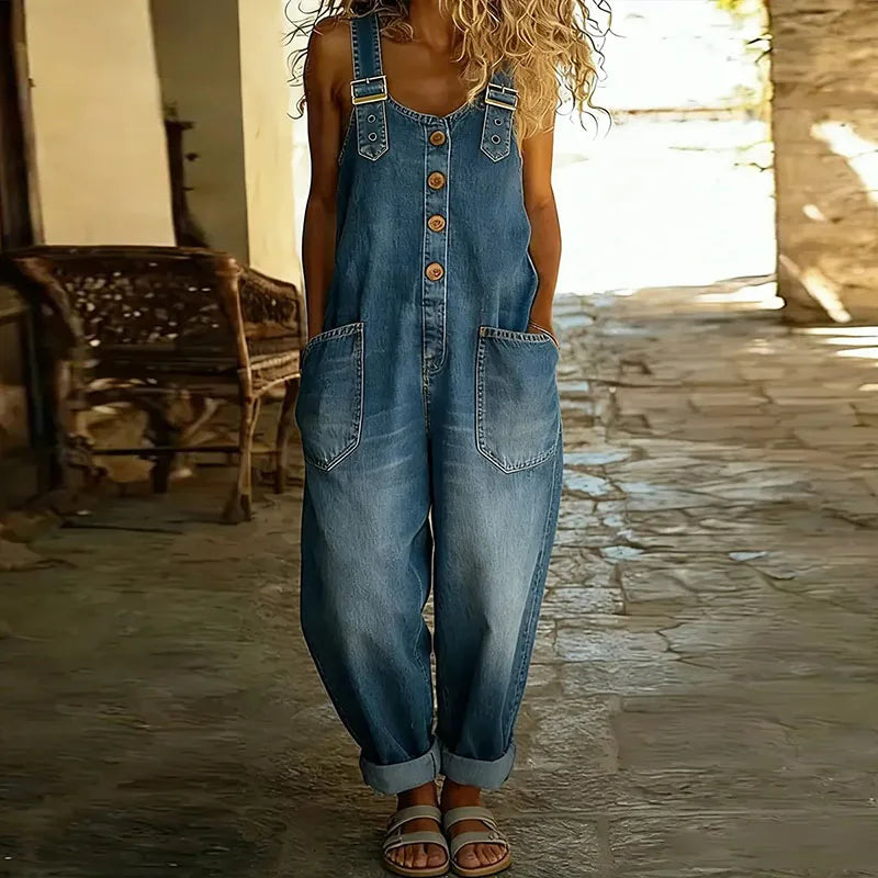Carmen | Vintage Denim Jumpsuit
