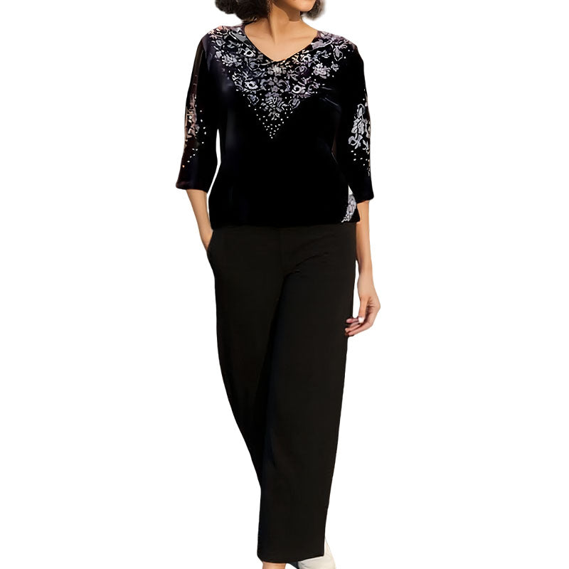Elvire | Two-Piece Velvet Set