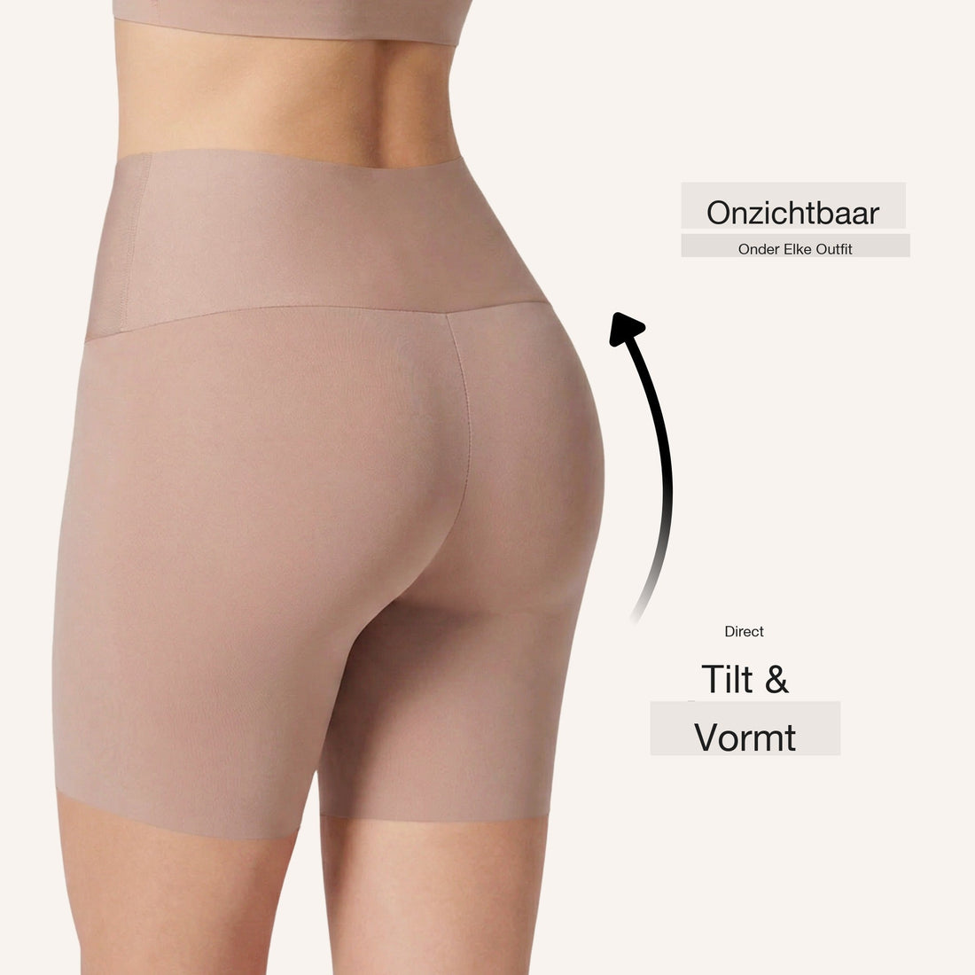 Valentina Anti-Rol Shaper Short – Onzichtbaar & Corrigerend
