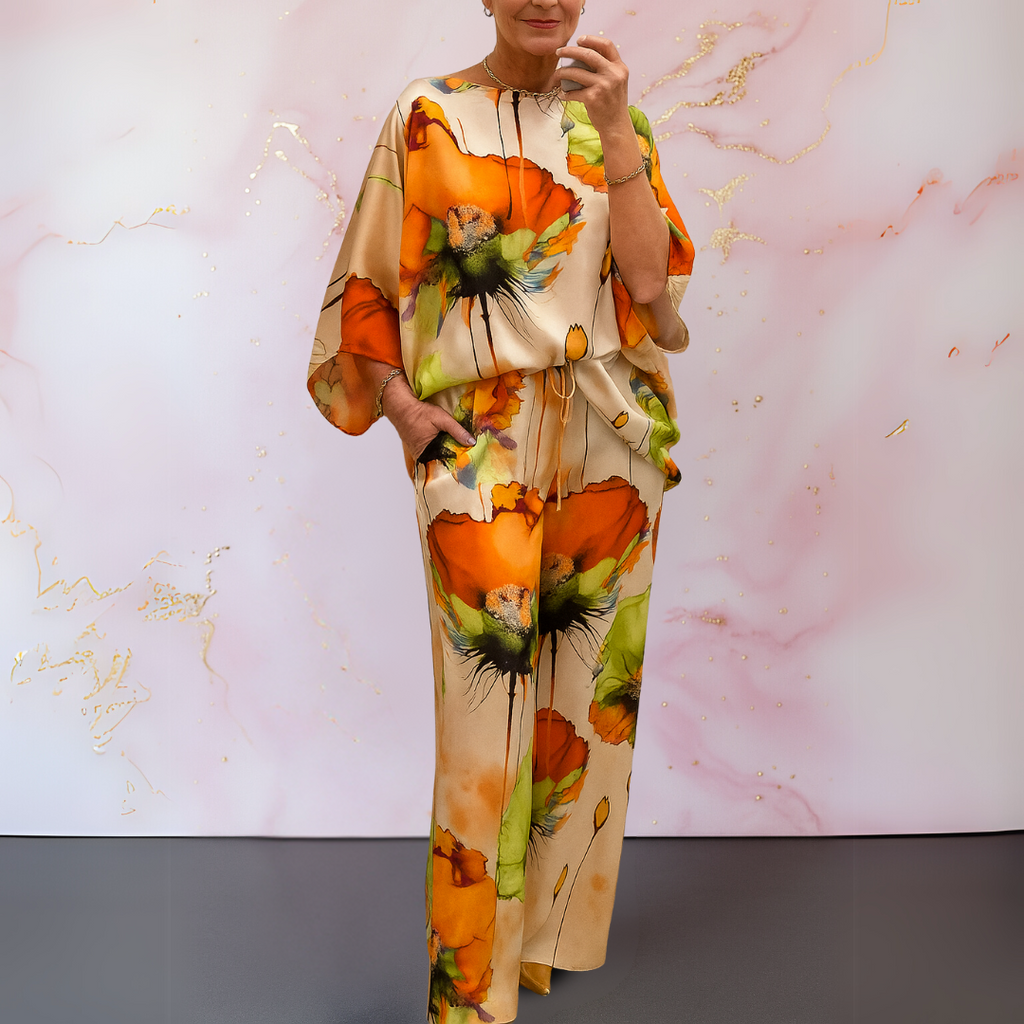Maelora™ | Two-Piece Satin Set for Women
