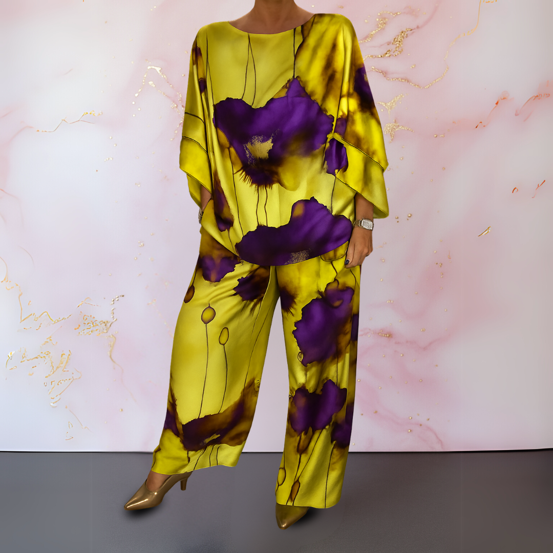Maelora | Two-Piece Satin Set for Women