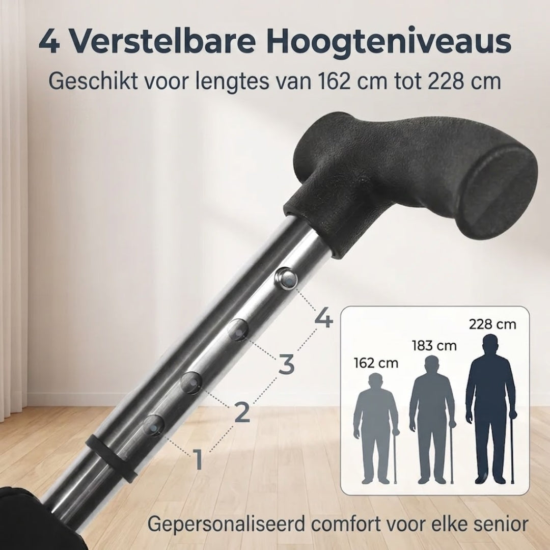 Wandelstok met Zitje - Opvouwbare Ondersteuning