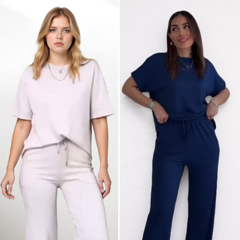 ✨Trending Now ✨Women's Chic Top & Matching Pants 2-Piece Outfit