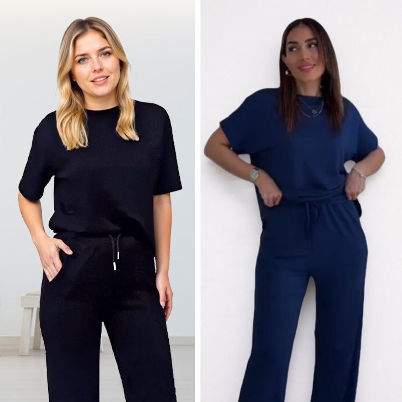 ✨Trending Now ✨Women's Chic Top & Matching Pants 2-Piece Outfit