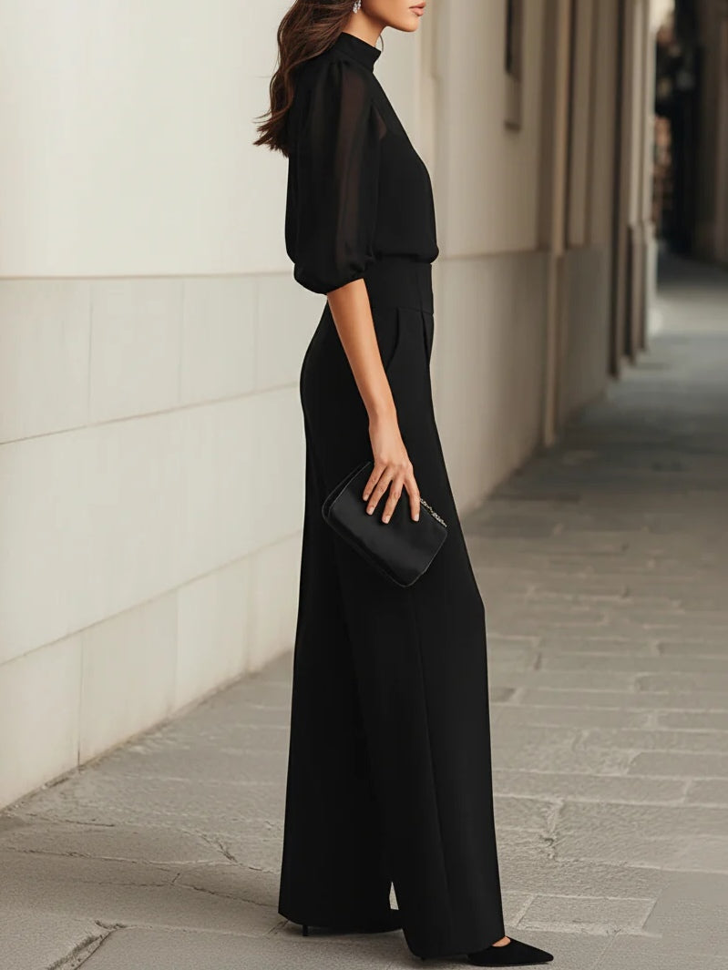 Elodie | Three-Piece Set with a Top and Wide-Leg Trousers