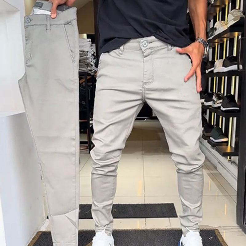 Men’s Slim-Fit Casual Solid Color Pants（50% OFF）