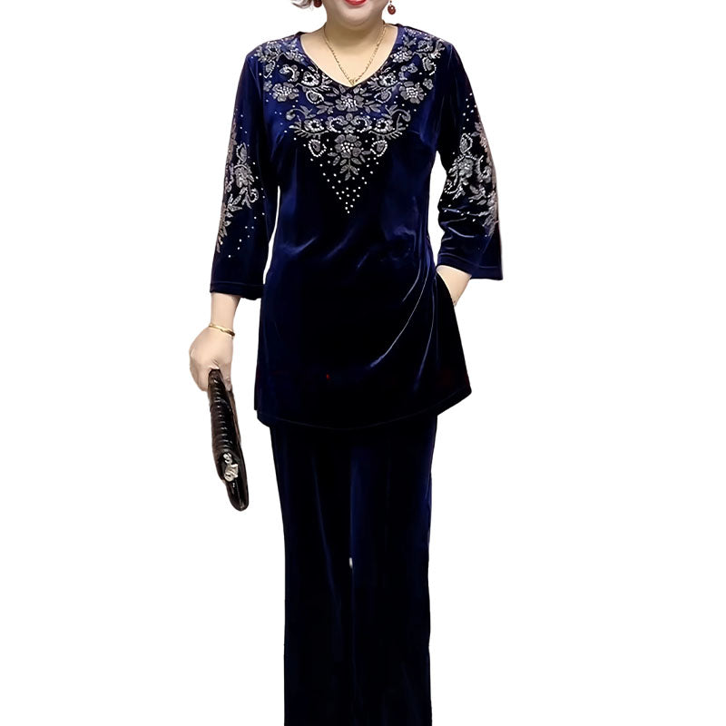 Elvire | Two-Piece Velvet Set