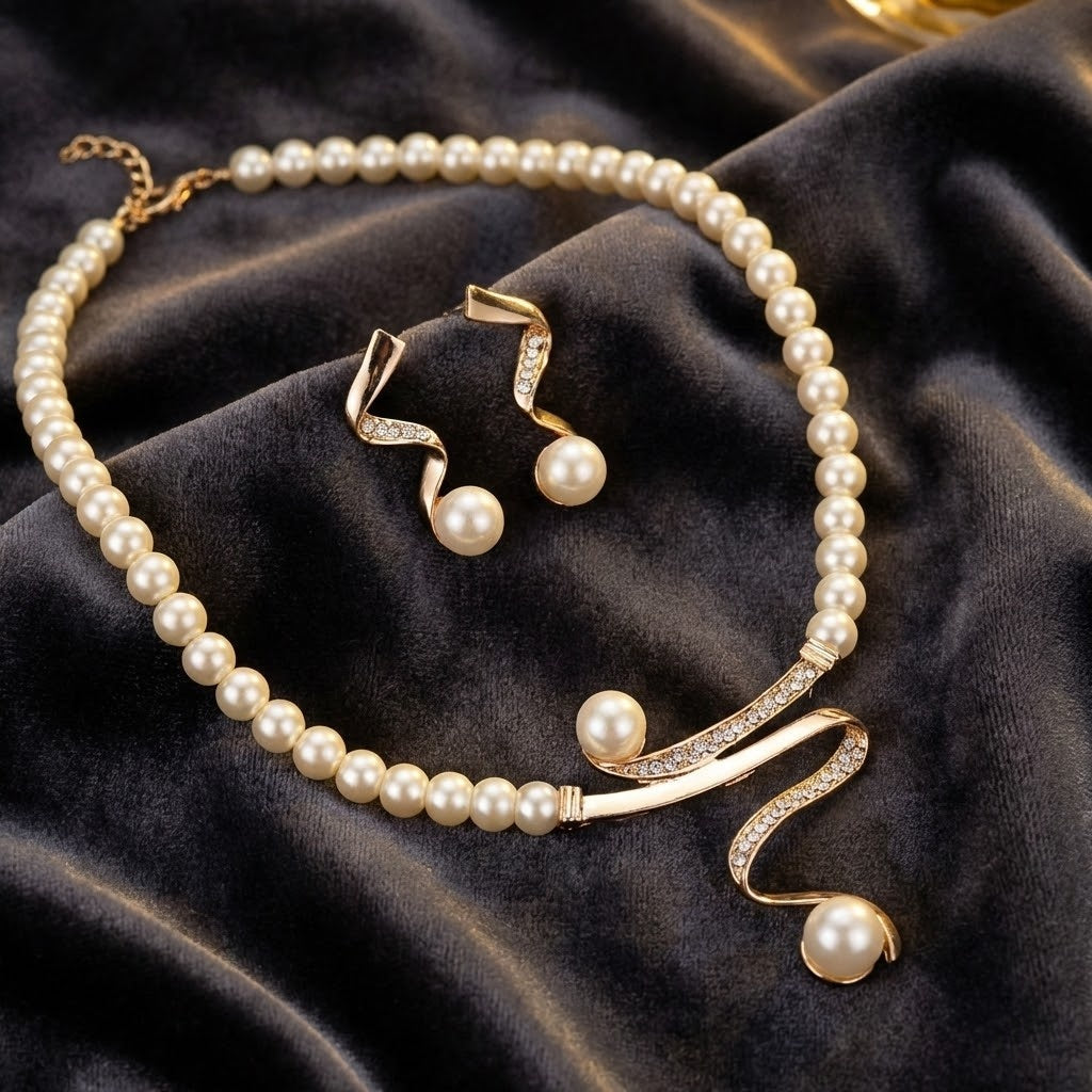 Perla | Pearl Necklace Set
