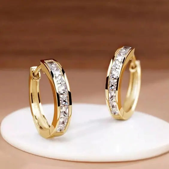 Soleil | Gold & Crystal Earrings