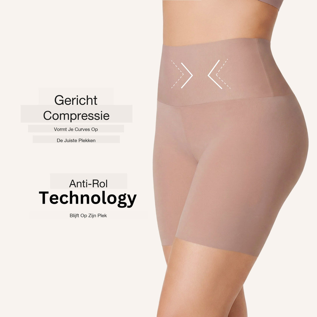 Valentina Anti-Rol Shaper Short â€“ Onzichtbaar & Corrigerend
