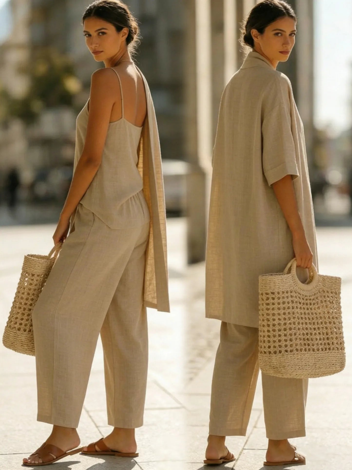 Lightweight, Breathable and Elegant Minimalist 3-Piece Set