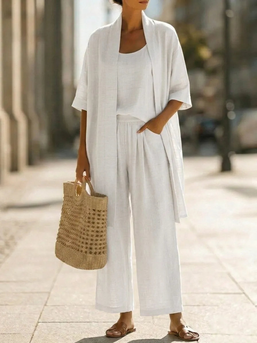 Lightweight, Breathable and Elegant Minimalist 3-Piece Set