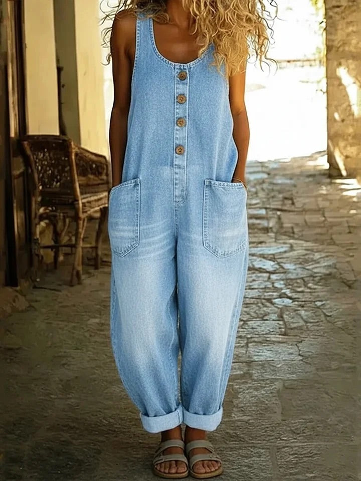 Valentina | Vintage Denim Dungarees