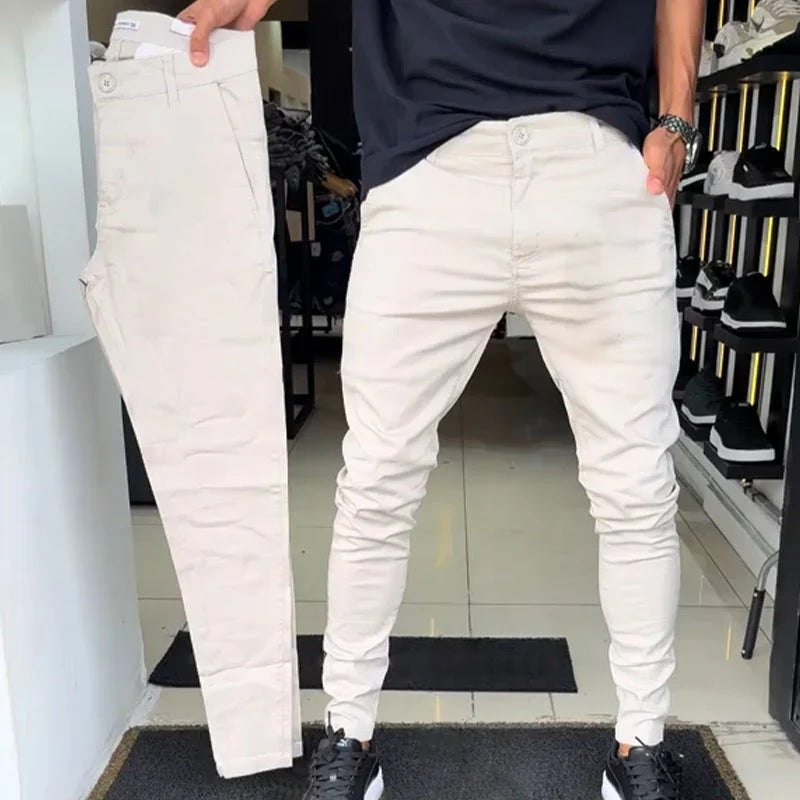 Men’s Slim-Fit Casual Solid Color Pants（50% OFF）
